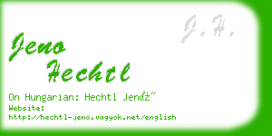 jeno hechtl business card